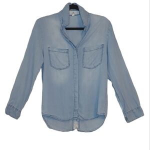 Thread and Supply Denim-look Button Up Shirt size S